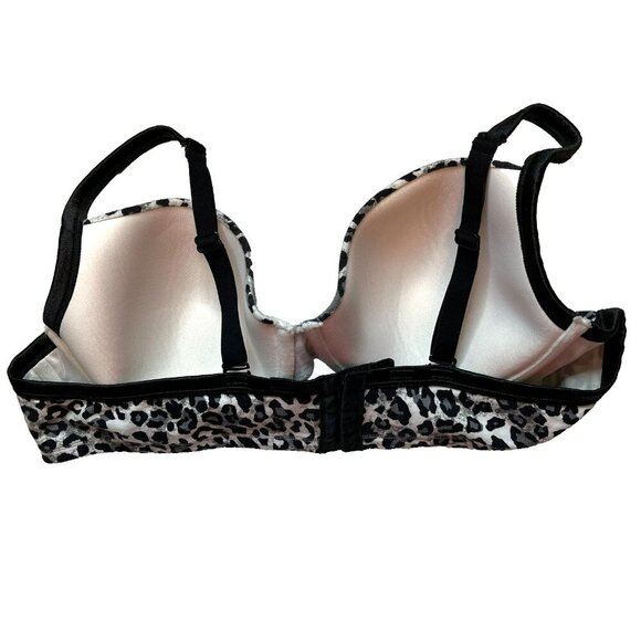 Cacique Multi-way Plunge Bra 44B Underwired Padded Animal Print - Picture 2 of 6